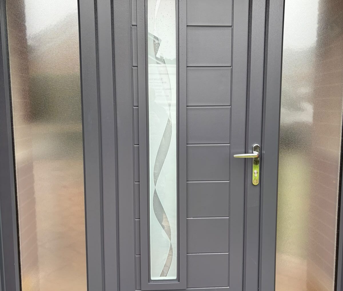 Black composite door
